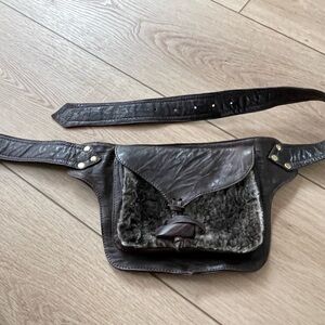 Calleen Cordero EXCELLENT CONDITION Leather and Fur Belt Bag